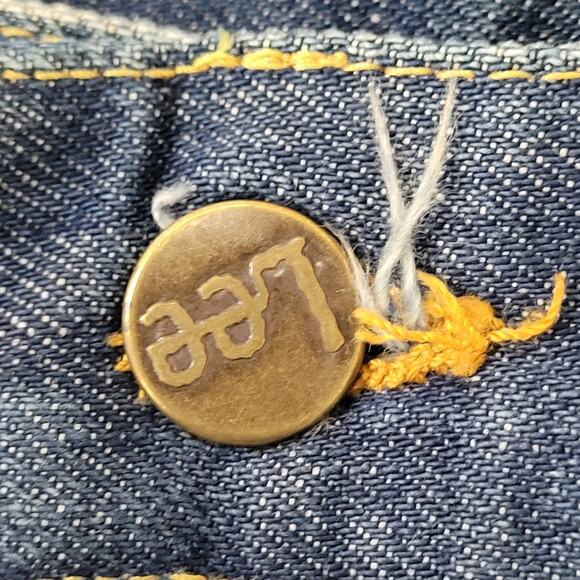 Vintage 60s LEE Bootcut Jeans 36x34 Creased TALON Dark-Wash - Picture 8 of 16